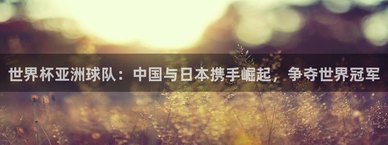 2026世预赛赛程:世界杯亚洲球队:中国与日本携手崛起,争夺世界冠军